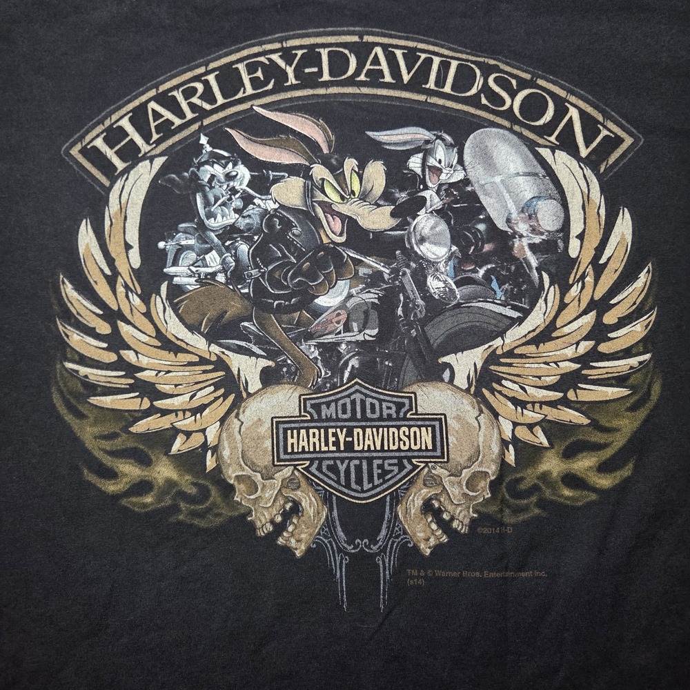 Harley-Davidson Looney Tunes Golden Isles Brunswick GA Double-Sided Graphic S